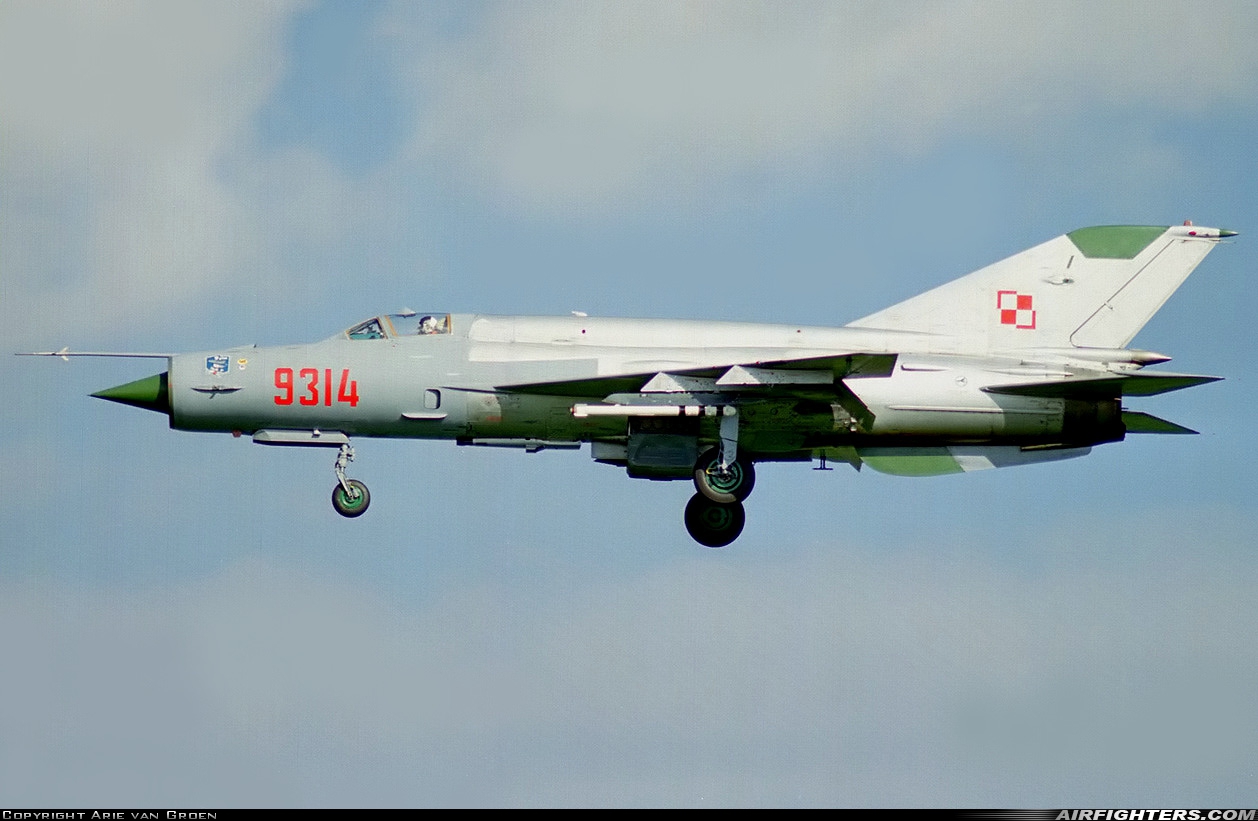 Poland - Air Force Mikoyan-Gurevich MiG-21bis 9314 at Leeuwarden (LWR / EHLW), Netherlands