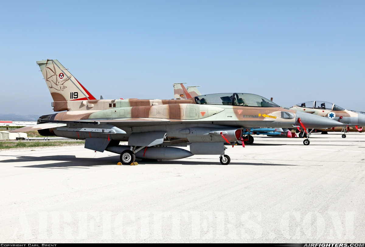 Israel - Air Force Lockheed Martin F-16I Sufa 119 at Tel Nof (LLEK), Israel