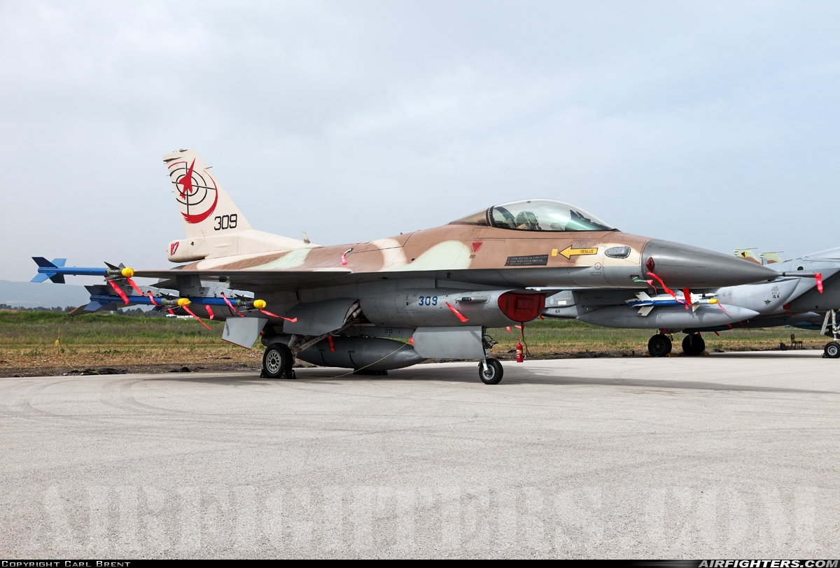 Israel - Air Force General Dynamics F-16C Fighting Falcon 309 at Ramat David (LLRD), Israel