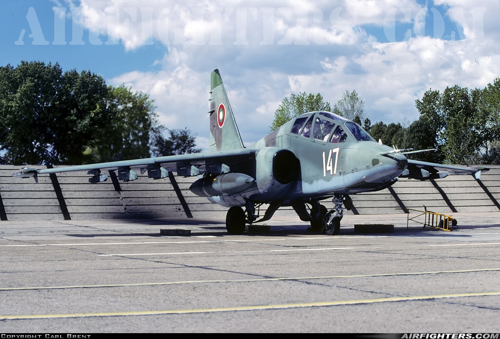 Bulgaria - Air Force Sukhoi Su-25UBK 147 at Constanta - Mihail Kogalniceanu (CND / LRCK), Romania
