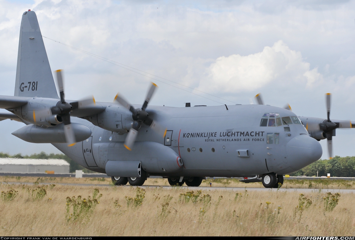 Netherlands - Air Force Lockheed C-130H Hercules (L-382) G-781 at Eindhoven (- Welschap) (EIN / EHEH), Netherlands