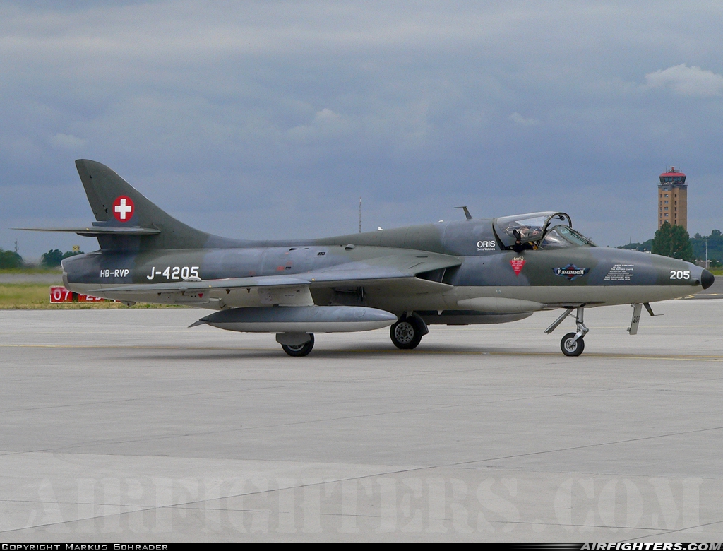 Private Hawker Hunter T68 HB-RVP at Berlin - Schonefeld (SXF / EDDB), Germany