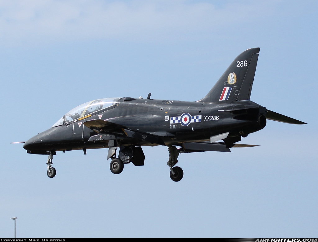 UK - Air Force British Aerospace Hawk T.1A XX286 at Valley (EGOV), UK