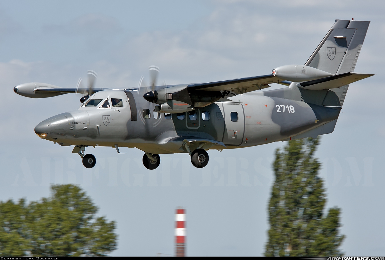 Slovakia - Air Force LET L-410UVP-E20 2718 at Pardubice (PED / LKPD), Czech Republic