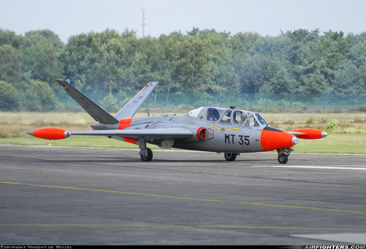 Belgium - Air Force Fouga CM-170 Magister MT-35 at Kleine Brogel (EBBL), Belgium
