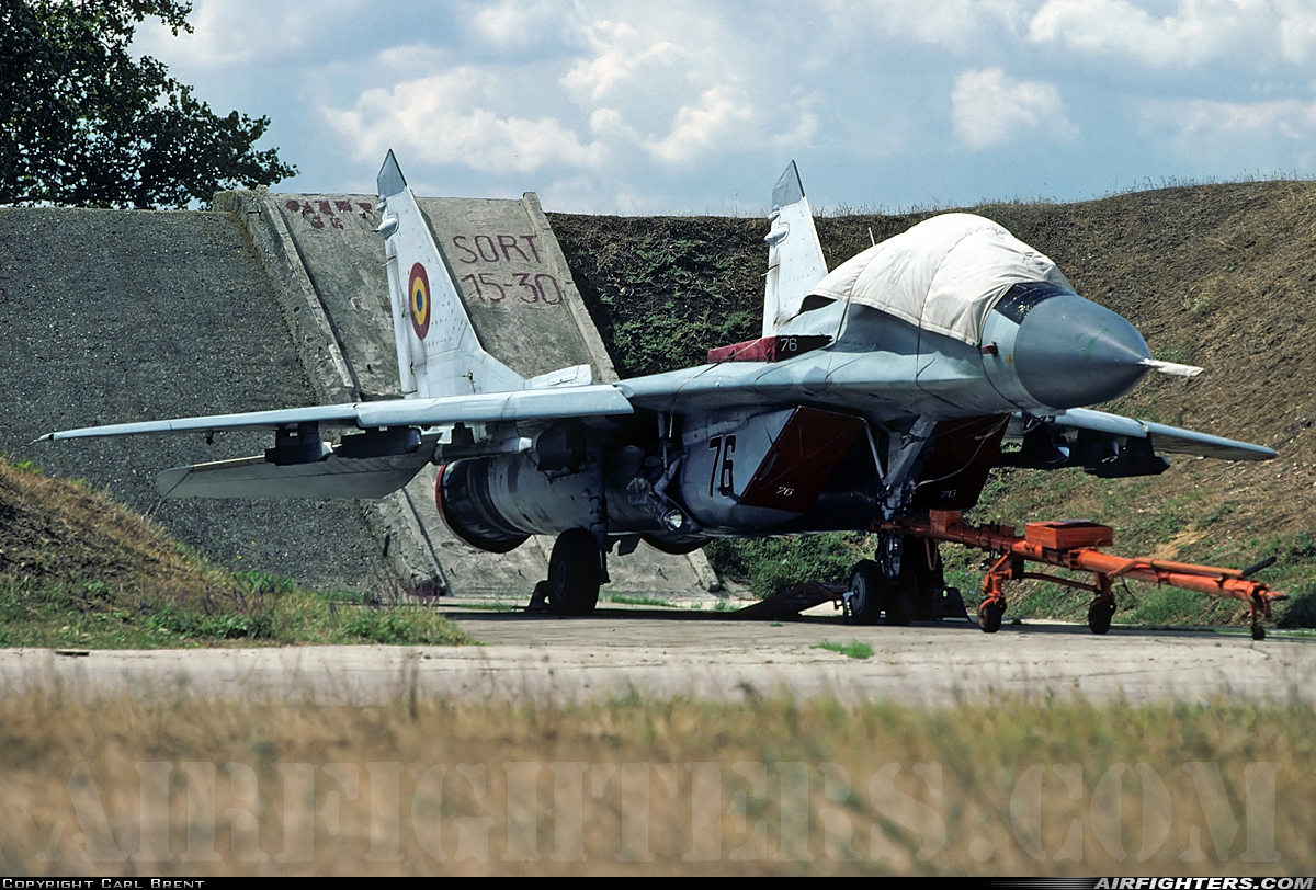 Romania - Air Force Mikoyan-Gurevich MiG-29 (9.12) 76 at Constanta - Mihail Kogalniceanu (CND / LRCK), Romania