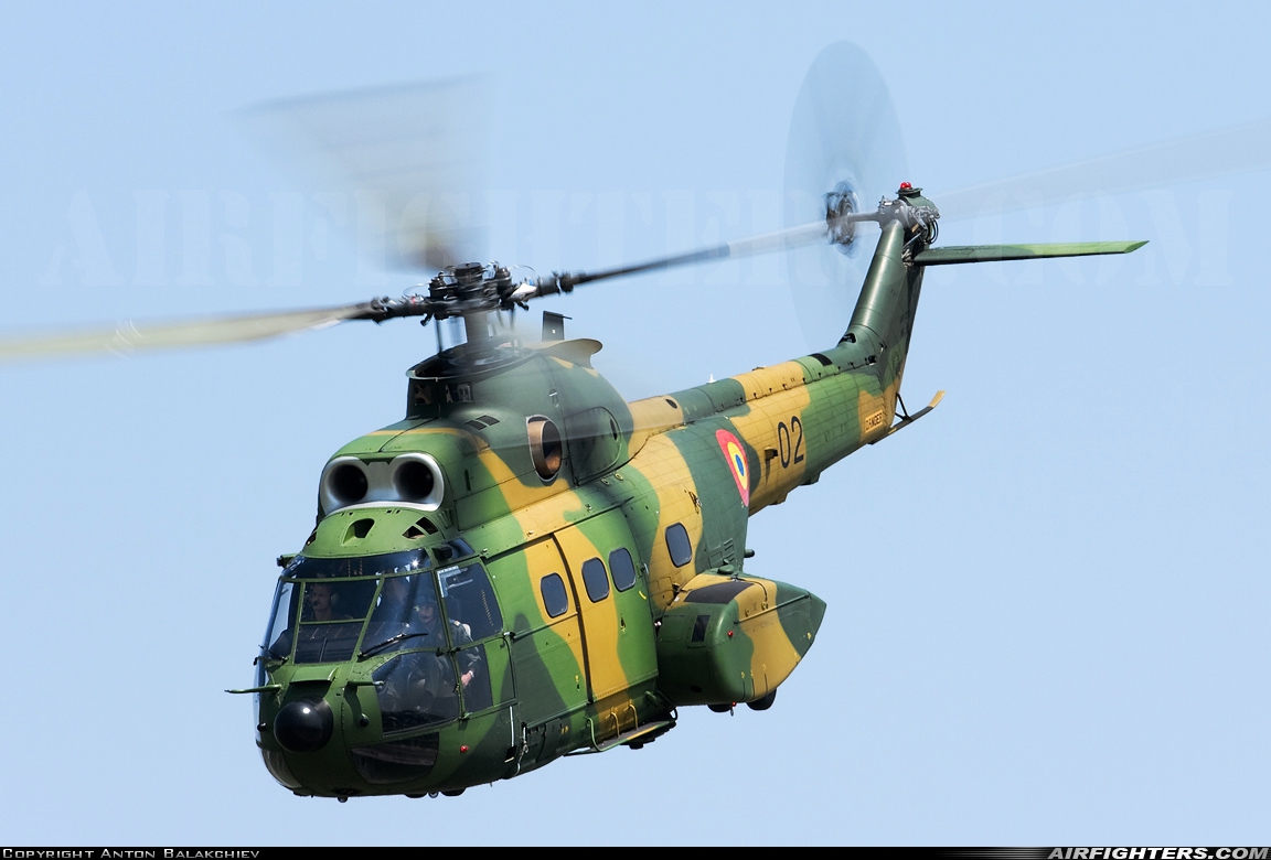 Romania - Air Force IAR-330M Puma 02 at Bucharest - Henri Coanda (Otopeni) (OTP / LROP), Romania