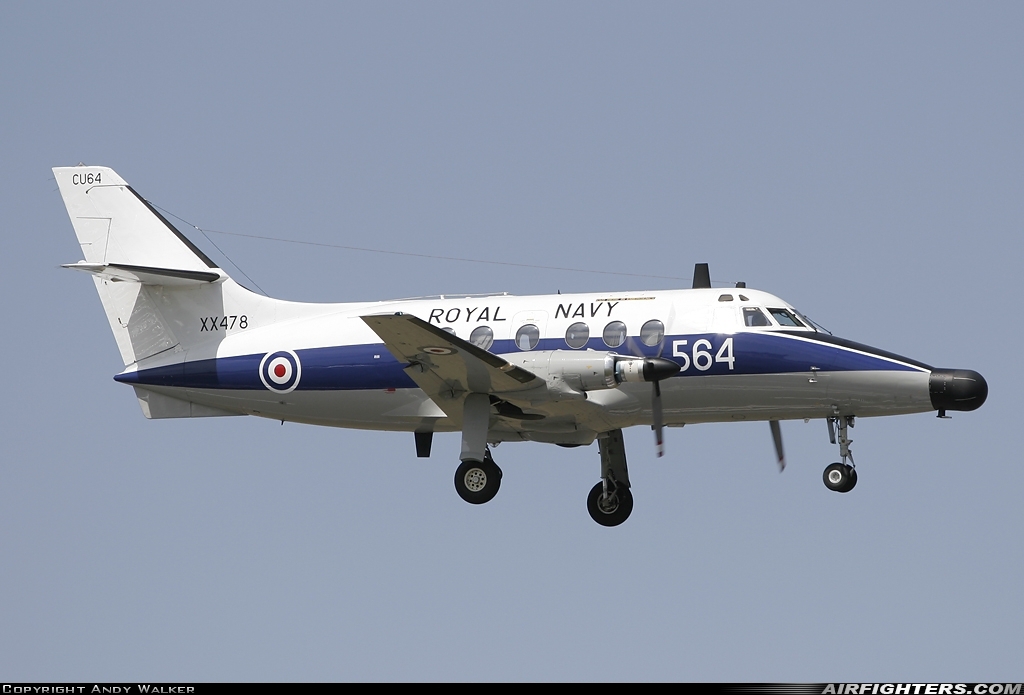 UK - Navy Scottish Aviation HP-137 Jetstream T2 XX478 at Fairford (FFD / EGVA), UK
