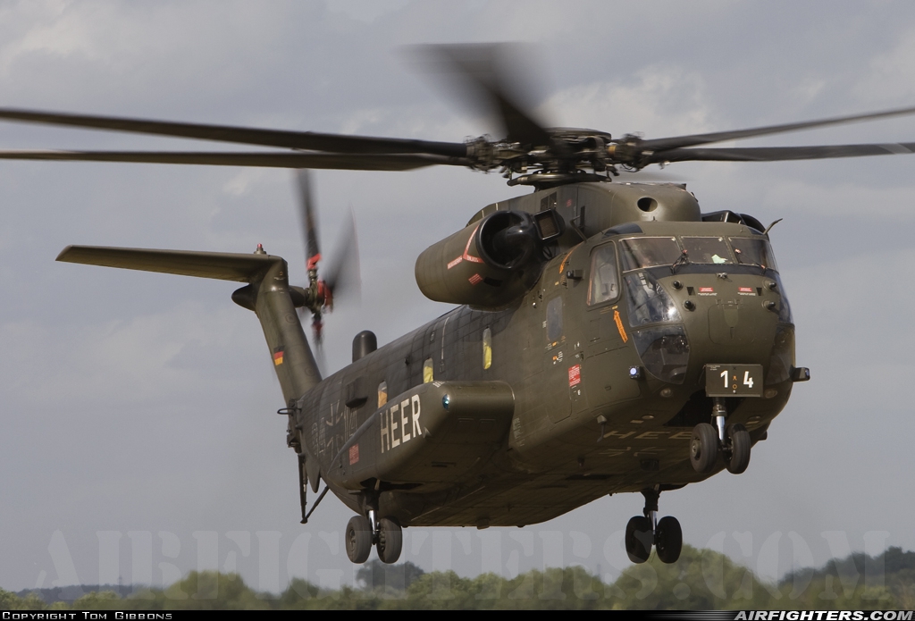 Germany - Army Sikorsky CH-53GE (S-65) 84+14 at Fairford (FFD / EGVA), UK