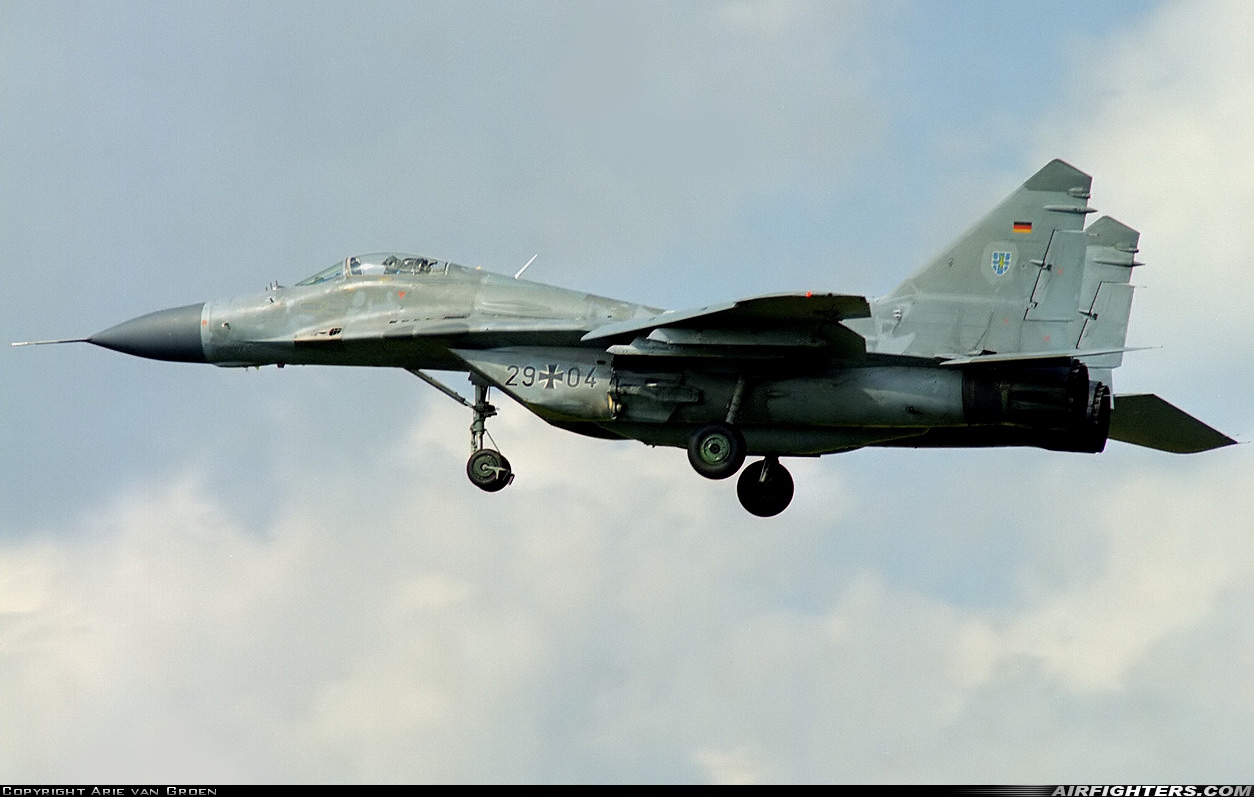 Germany - Air Force Mikoyan-Gurevich MiG-29 (9.12) 29+04 at Uden - Volkel (UDE / EHVK), Netherlands