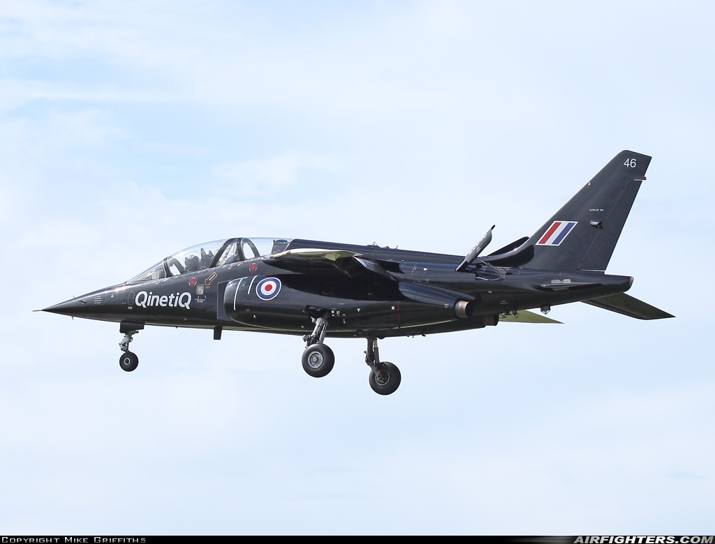 Company Owned - QinetiQ Dassault/Dornier Alpha Jet A ZJ646 at Valley (EGOV), UK