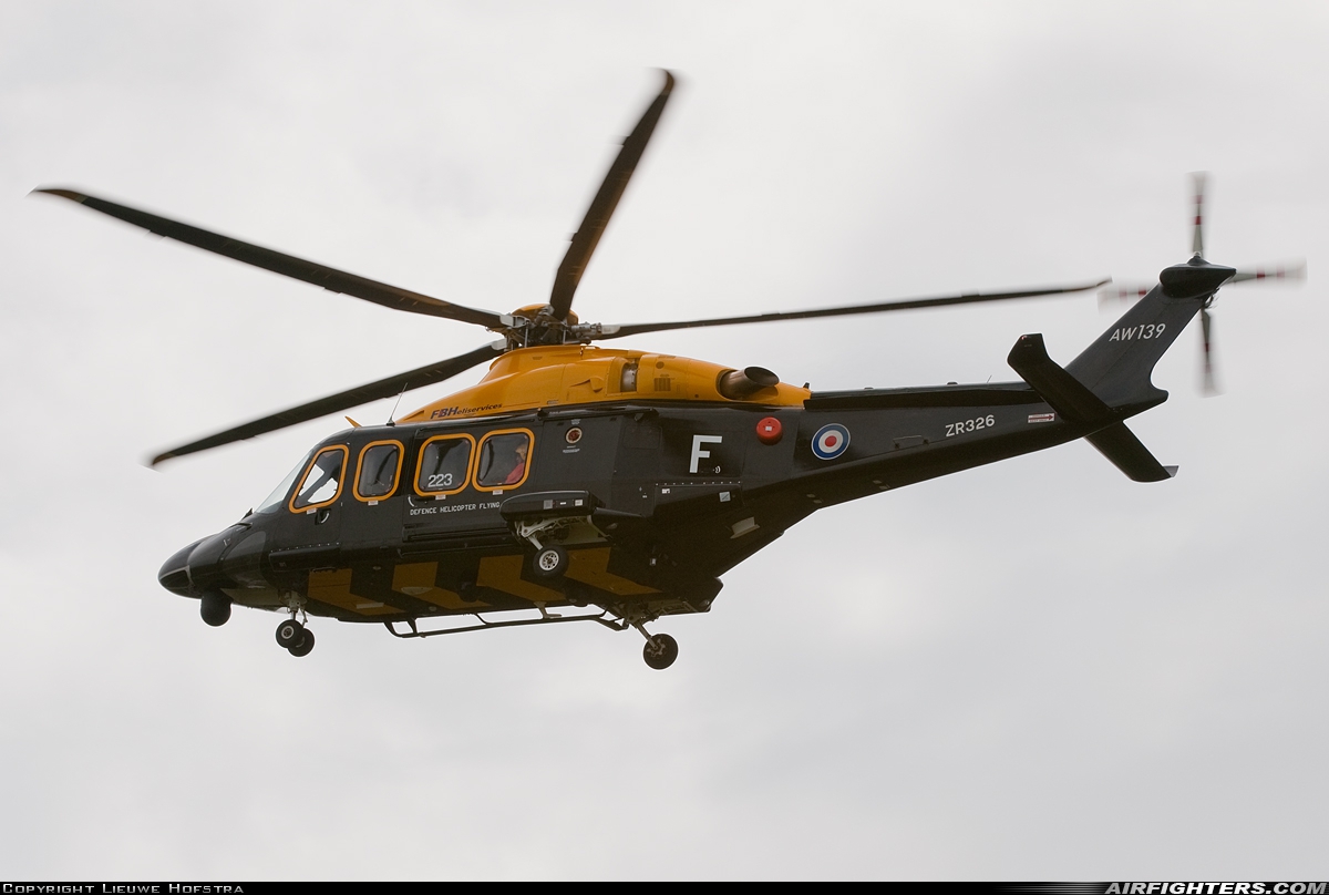 UK - Air Force AgustaWestland AW139 ZR326 at Valley (EGOV), UK
