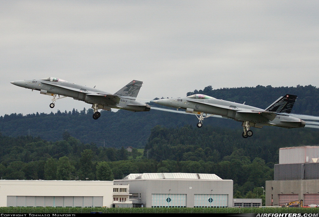 Switzerland - Air Force McDonnell Douglas F/A-18C Hornet J-5017 at Emmen (EML / LSME), Switzerland