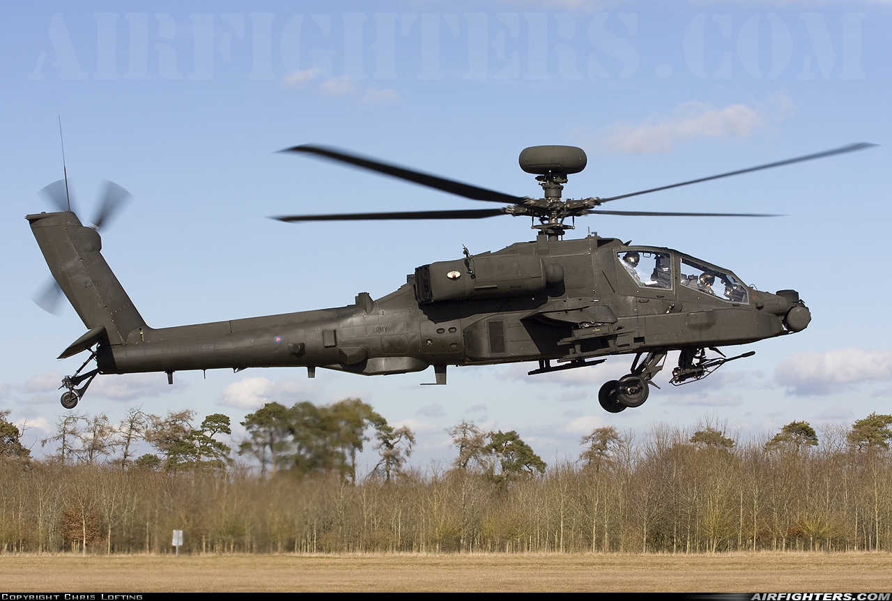 UK - Army Westland Apache AH1 (WAH-64D) ZJ170 at Off-Airport - Salisbury Plain, UK