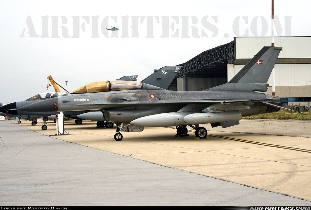 Denmark - Air Force General Dynamics F-16BM Fighting Falcon ET-199 at Pratica di Mare (- Mario de Bernardi) (LIRE), Italy