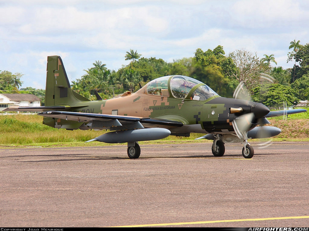 Ecuador - Air Force Embraer A-29B Super Tucano (EMB-314B) PT-ZQV at Tabatinga (TBT / SBTT), Brazil