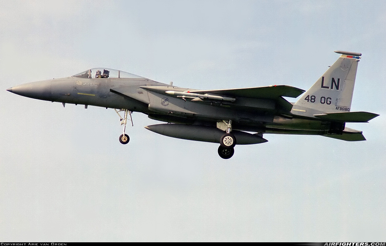 USA - Air Force McDonnell Douglas F-15C Eagle 86-0180 at Leeuwarden (LWR / EHLW), Netherlands