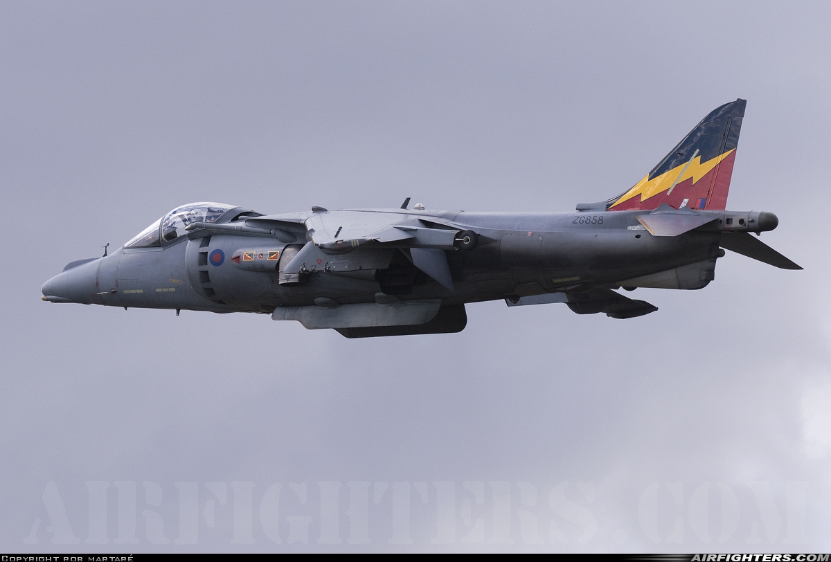 UK - Air Force British Aerospace Harrier GR.9 ZG858 at Fairford (FFD / EGVA), UK