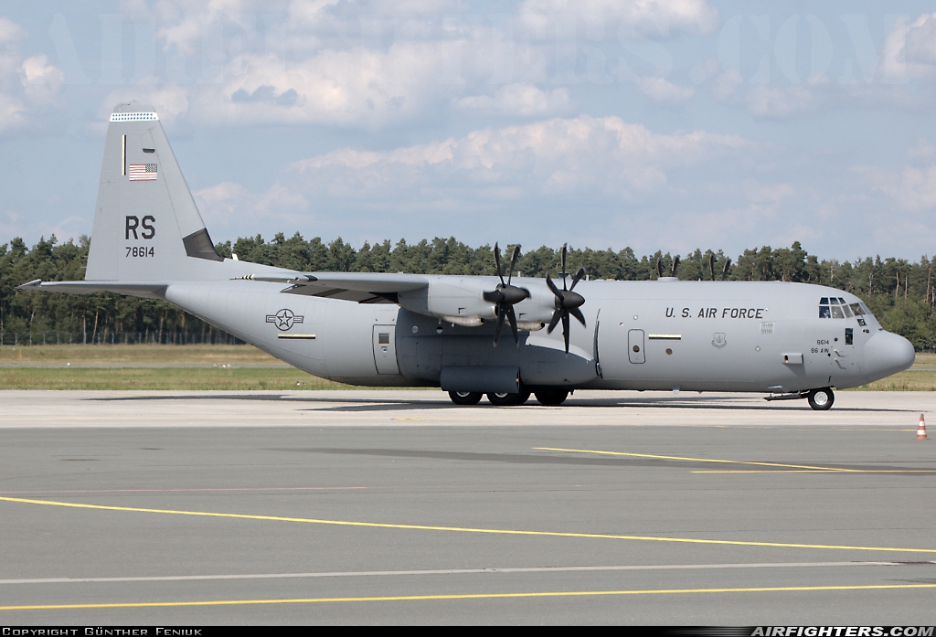 USA - Air Force Lockheed Martin C-130J-30 Hercules (L-382) 07-8614 at Nuremberg (NUE / EDDN), Germany