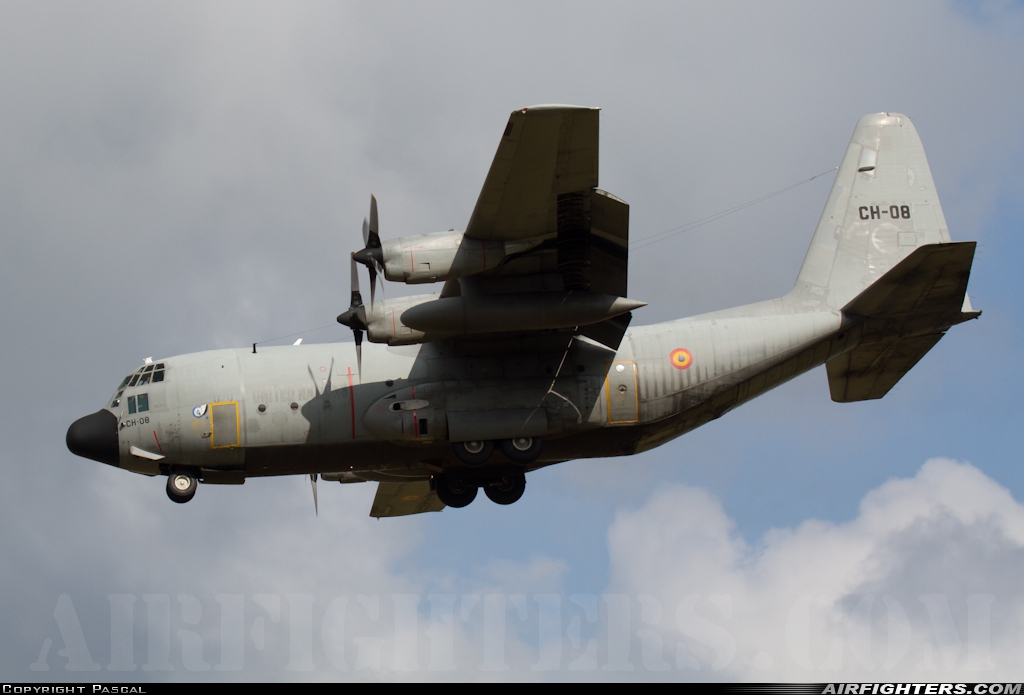 Belgium - Air Force Lockheed C-130H Hercules (L-382) CH-08 at Eindhoven (- Welschap) (EIN / EHEH), Netherlands