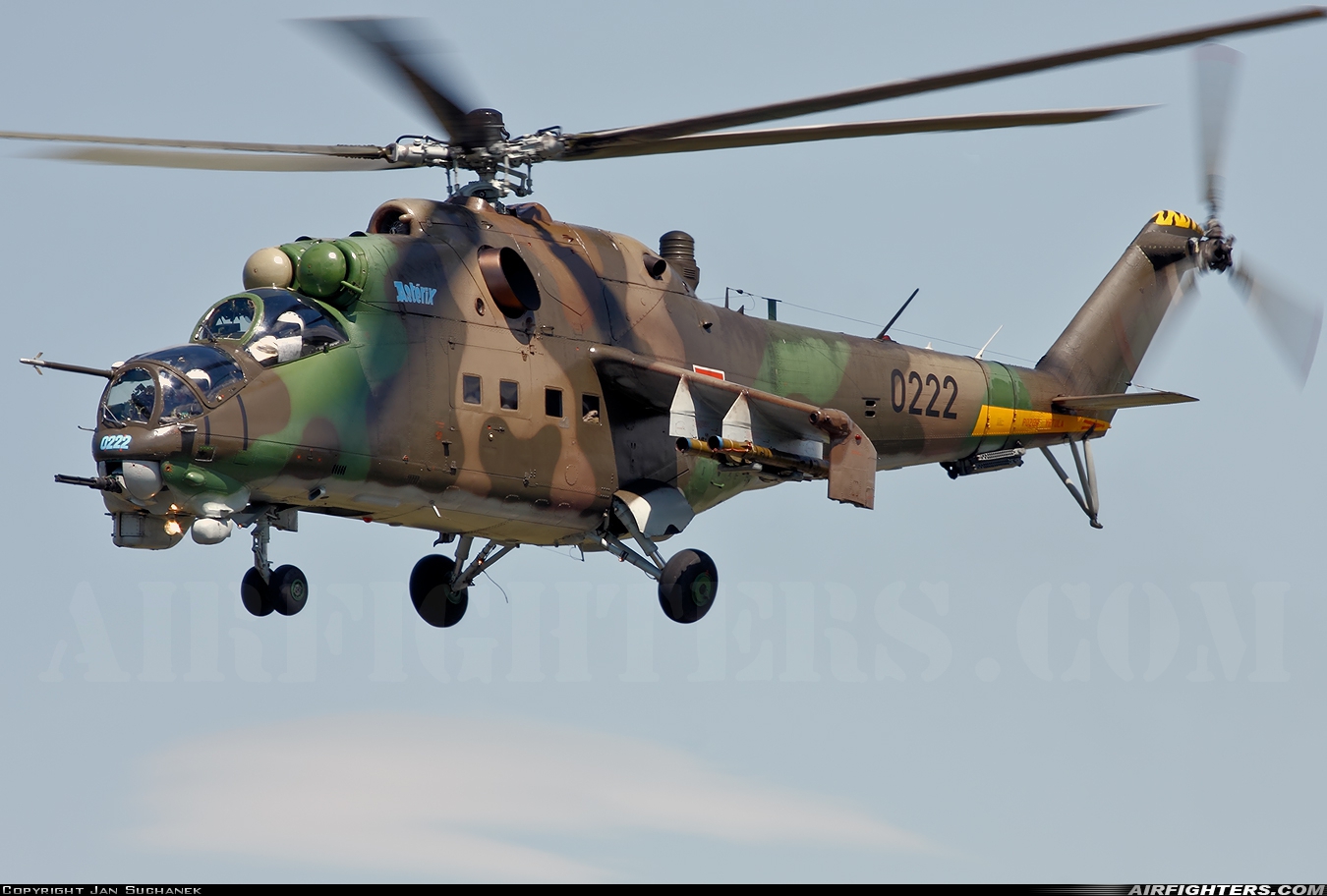 Slovakia - Air Force Mil Mi-24D 0222 at Piestany (PZY / LZPP), Slovakia