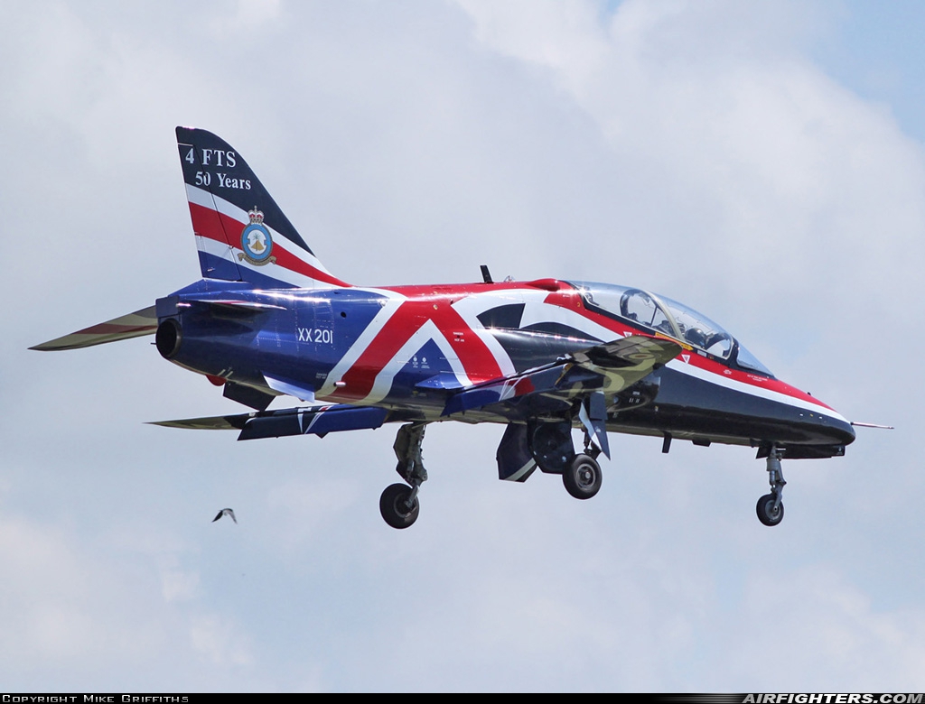 UK - Air Force British Aerospace Hawk T.1A XX201 at Valley (EGOV), UK