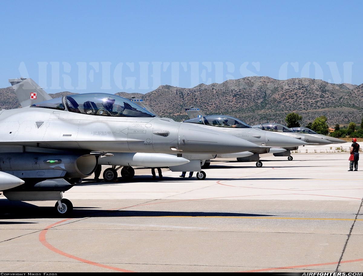 Poland - Air Force General Dynamics F-16C Fighting Falcon 4048 at Chania - Souda (CHQ / LGSA), Greece