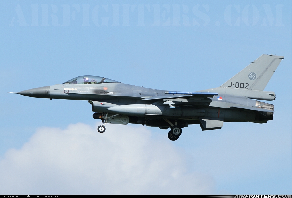 Netherlands - Air Force General Dynamics F-16AM Fighting Falcon J-002 at Uden - Volkel (UDE / EHVK), Netherlands
