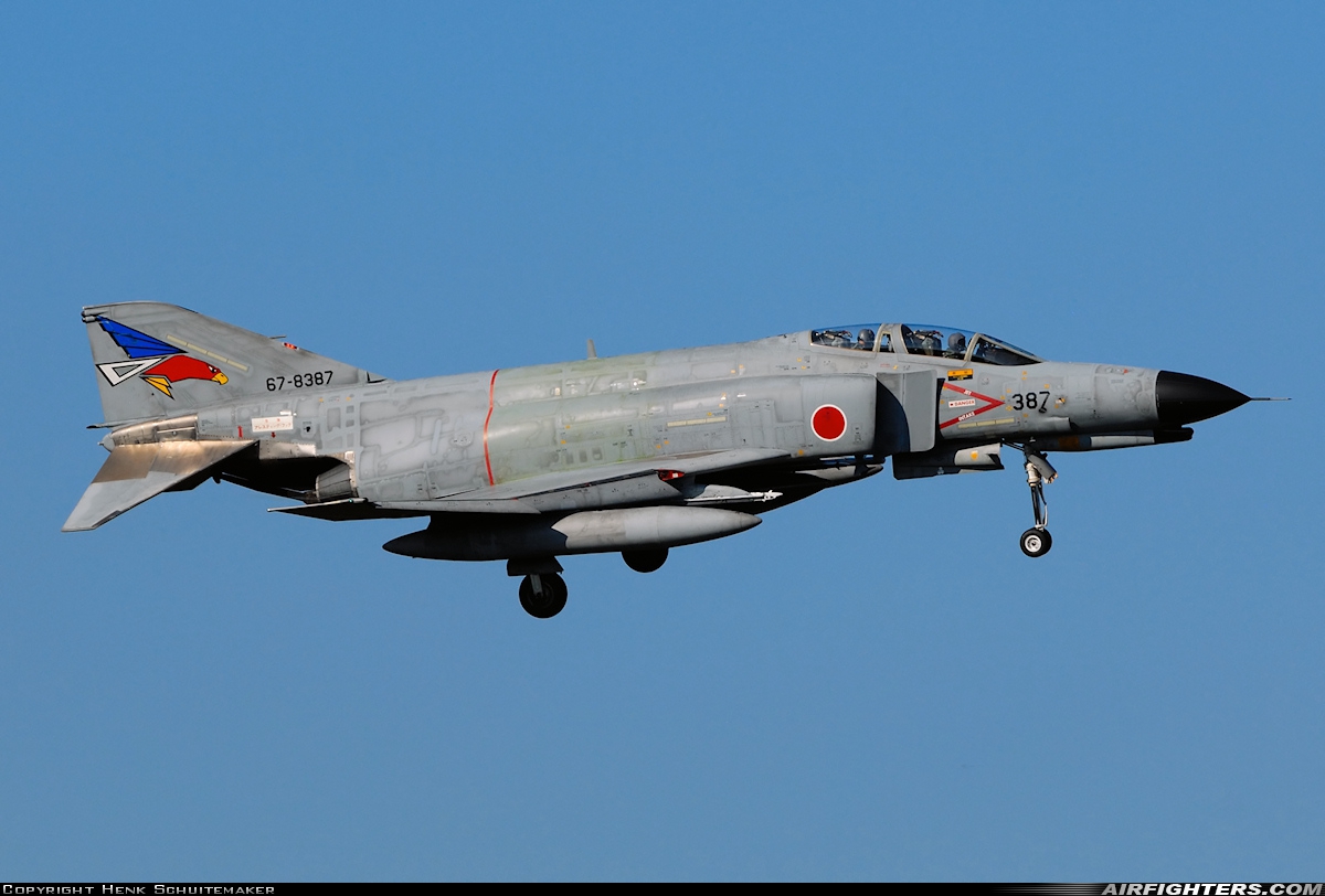 Japan - Air Force McDonnell Douglas F-4EJ-KAI Phantom II 67-8387 at Nyutabaru (RJFN), Japan
