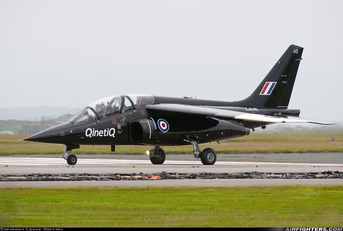 Company Owned - QinetiQ Dassault/Dornier Alpha Jet A ZJ646 at Valley (EGOV), UK