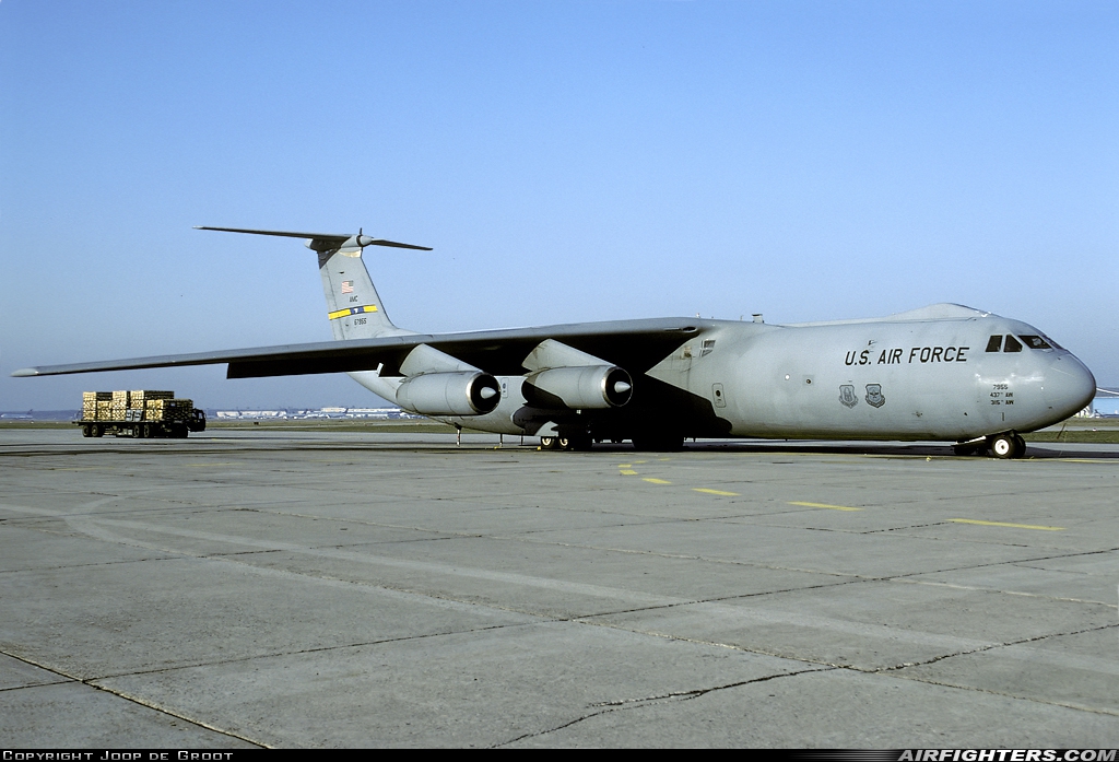 USA - Air Force Lockheed C-141B Starlifter (L-300) 66-7955 at Frankfurt - Main (Rhein-Main AB) (FRA / FRF / EDDF), Germany