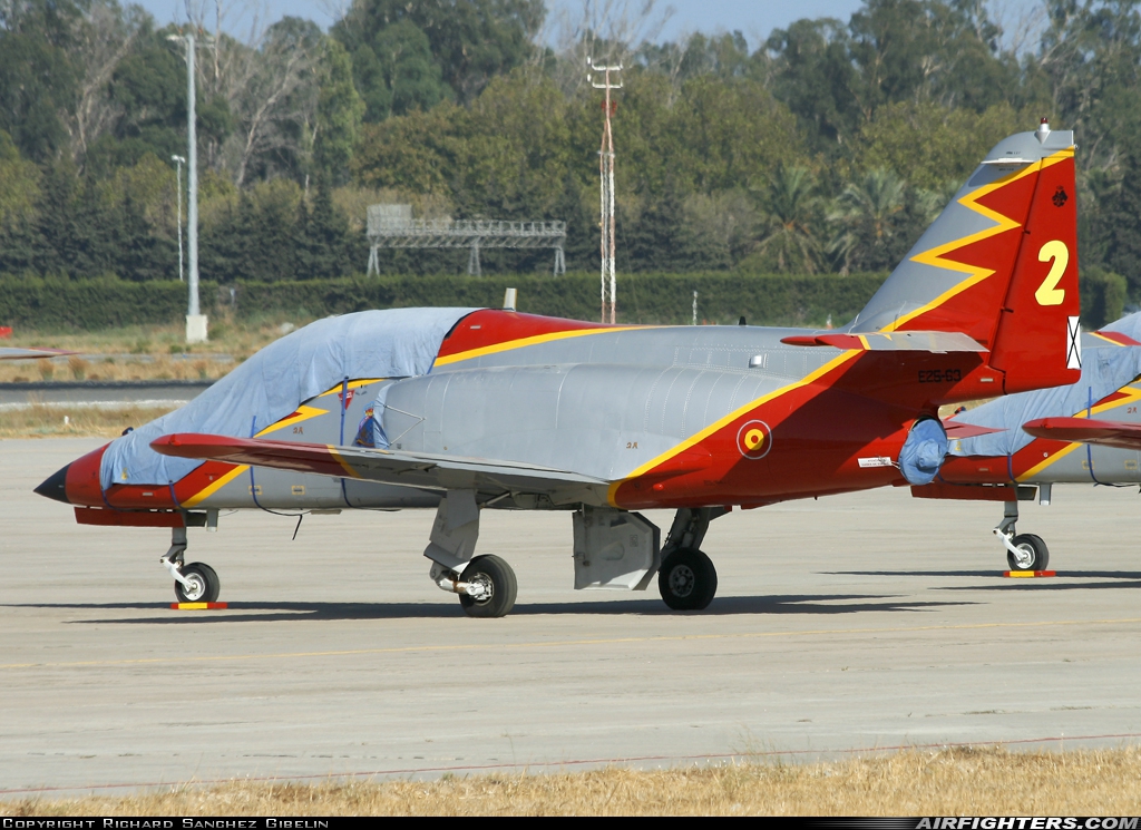 Spain - Air Force CASA C-101EB Aviojet E.25-63 at Malaga (AGP / LEMG), Spain