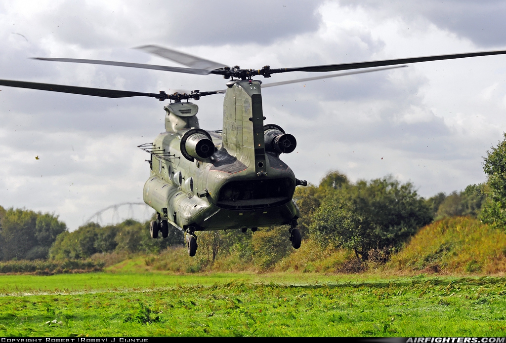 Netherlands - Air Force Boeing Vertol CH-47D Chinook D-665 at Off-Airport - Budel, Netherlands