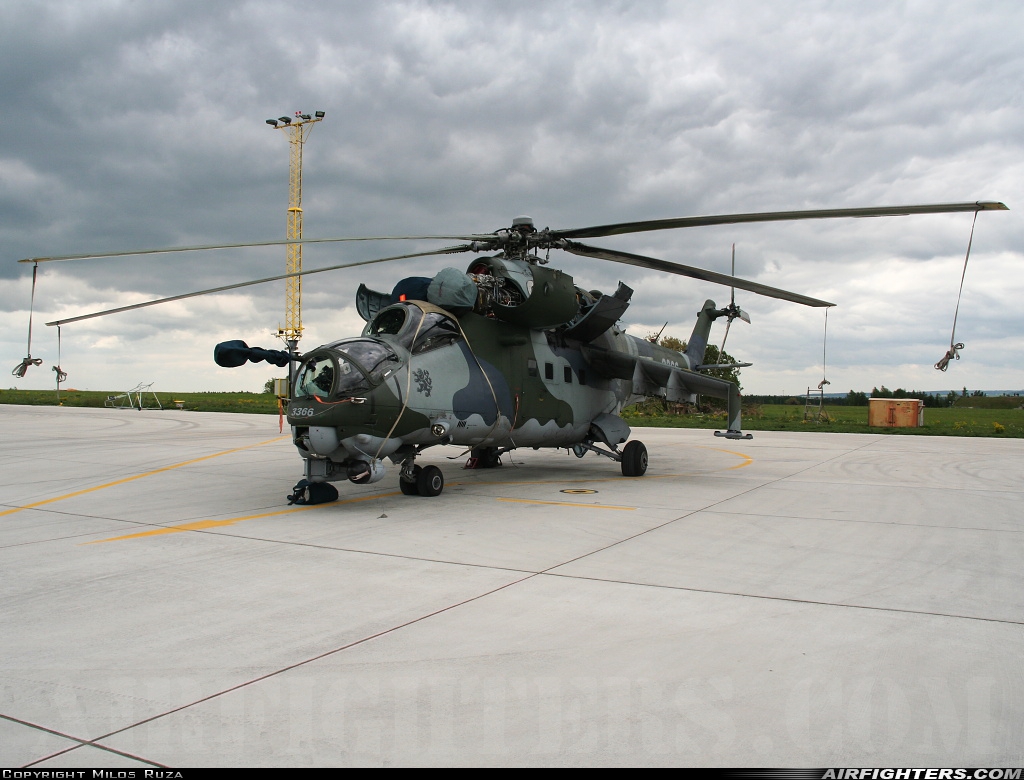 Czech Republic - Air Force Mil Mi-35 (Mi-24V) 3366 at Namest nad Oslavou (LKNA), Czech Republic