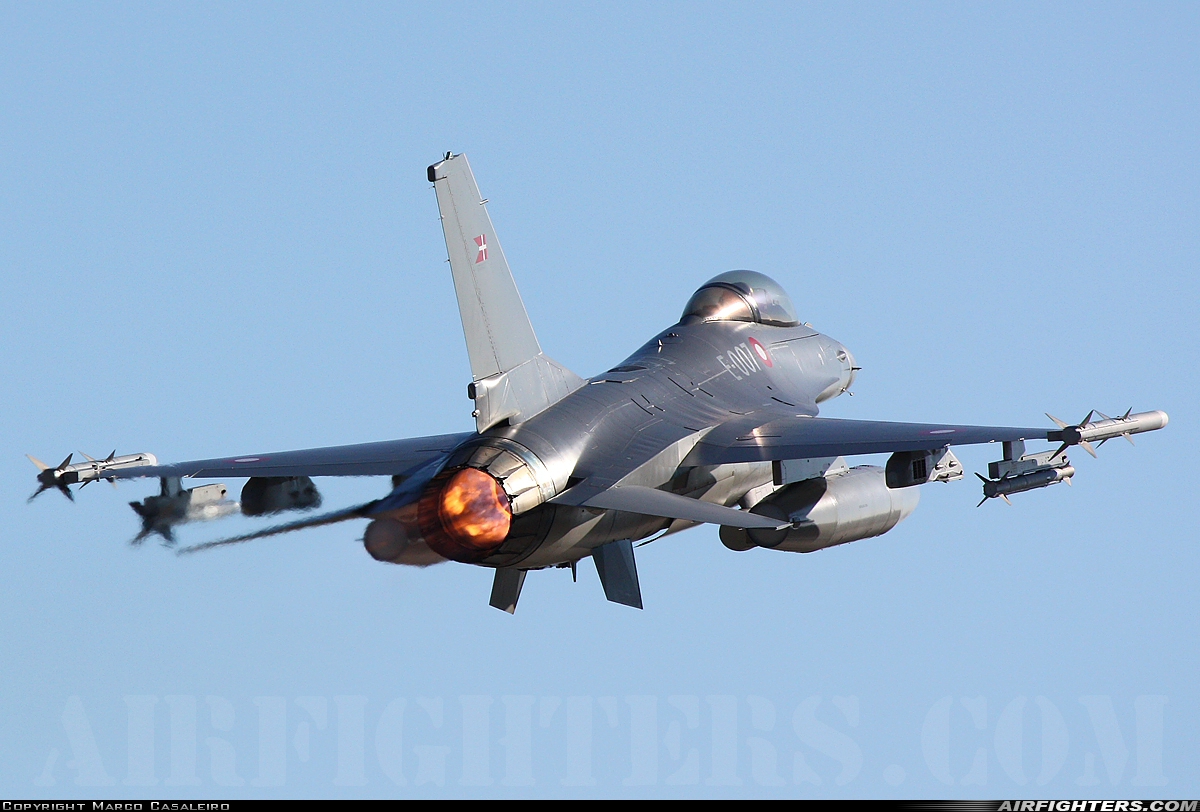 Denmark - Air Force General Dynamics F-16AM Fighting Falcon E-007 at Monte Real (BA5) (LPMR), Portugal