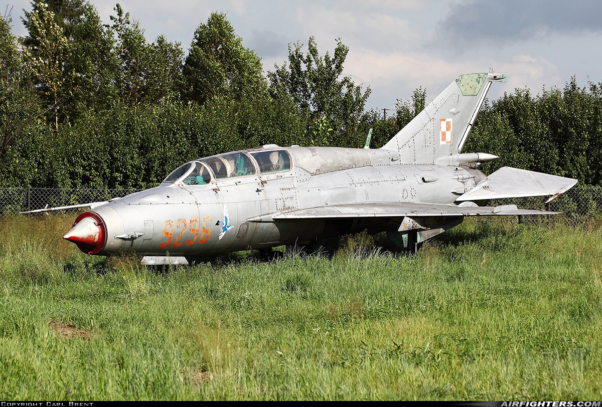 Poland - Air Force Mikoyan-Gurevich MiG-21UM 9296 at Off-Airport - Olchowa, Poland