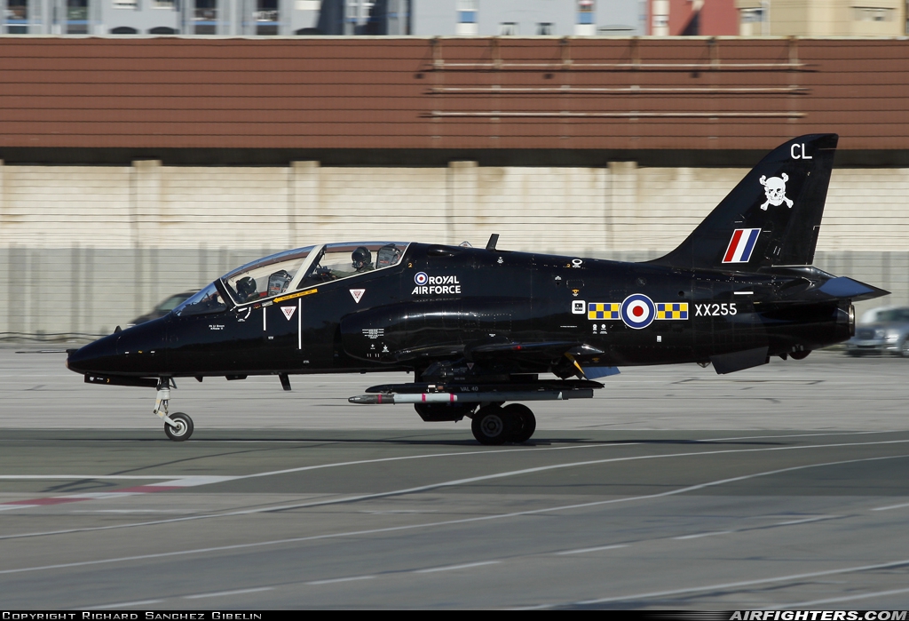 UK - Air Force British Aerospace Hawk T.1A XX255 at Gibraltar - North Front (GIB / LXGB), Gibraltar