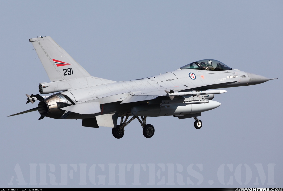 Norway - Air Force General Dynamics F-16AM Fighting Falcon 291 at Leeuwarden (LWR / EHLW), Netherlands