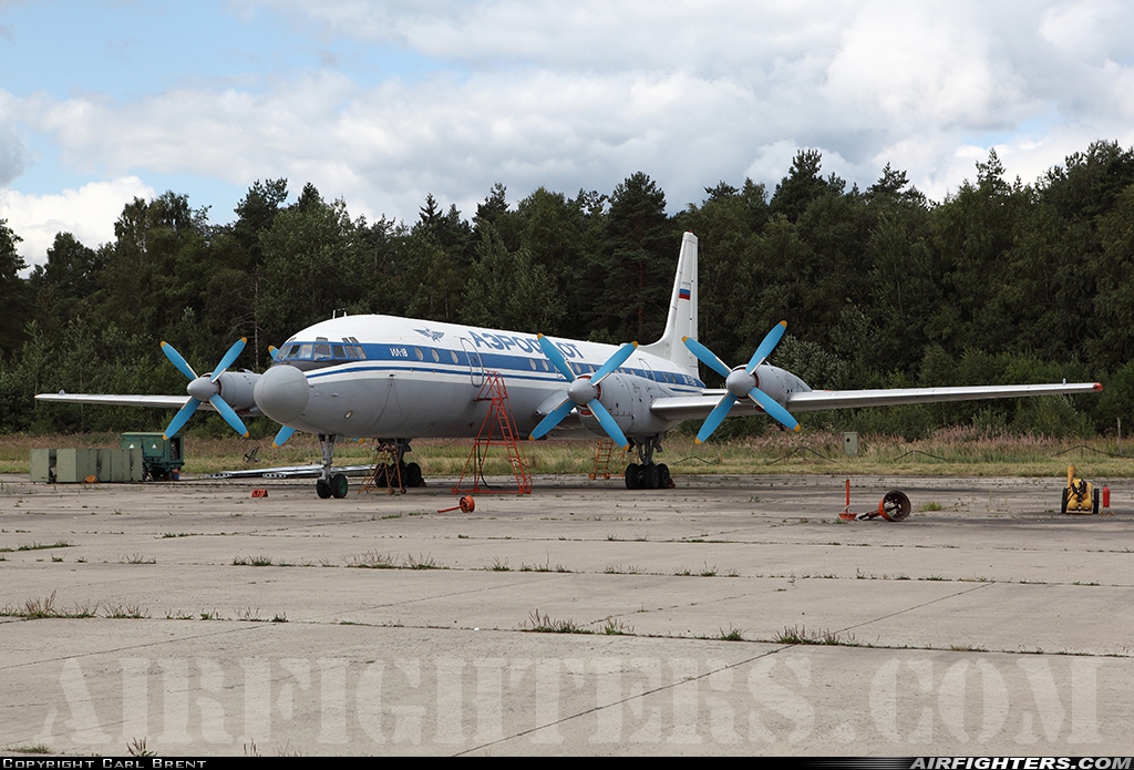 Russia - Air Force Ilyushin IL-18D RA-75496 at Chkalovsky (CKL / UUMU), Russia