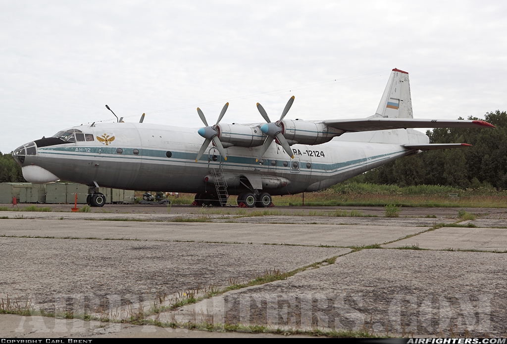 Russia - Air Force Antonov An-12BP RA-12124 at Chkalovsky (CKL / UUMU), Russia