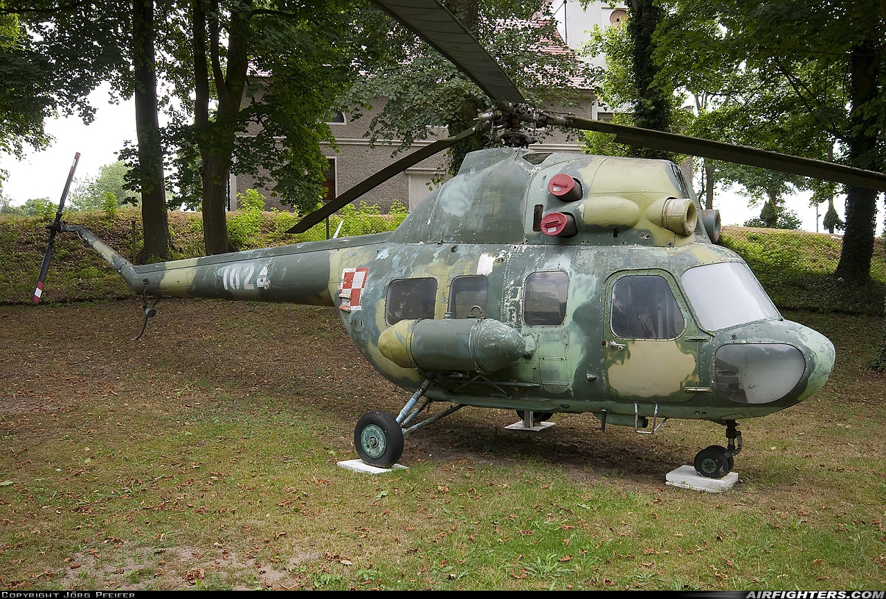 Poland - Army Mil Mi-2Sz 1624 at Off-Airport - Drzonow - Lubuskie Museum, Poland