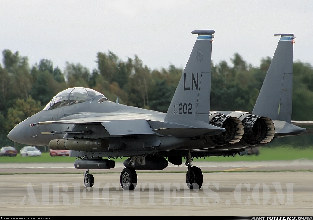 USA - Air Force McDonnell Douglas F-15E Strike Eagle 96-0202 at Lakenheath (LKZ / EGUL), UK