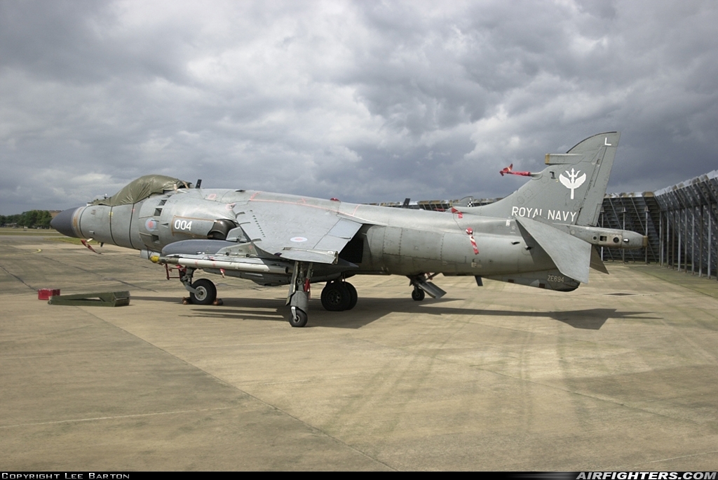 UK - Navy British Aerospace Sea Harrier FA.2 ZE694 at Waddington (WTN / EGXW), UK