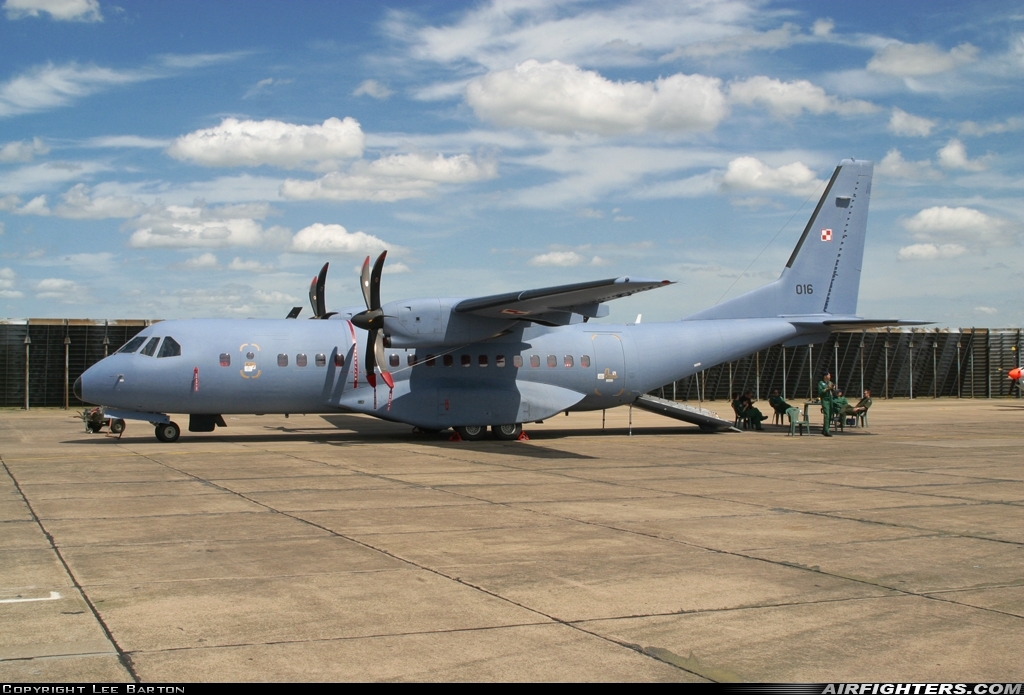 Poland - Air Force CASA C-295M 016 at Waddington (WTN / EGXW), UK