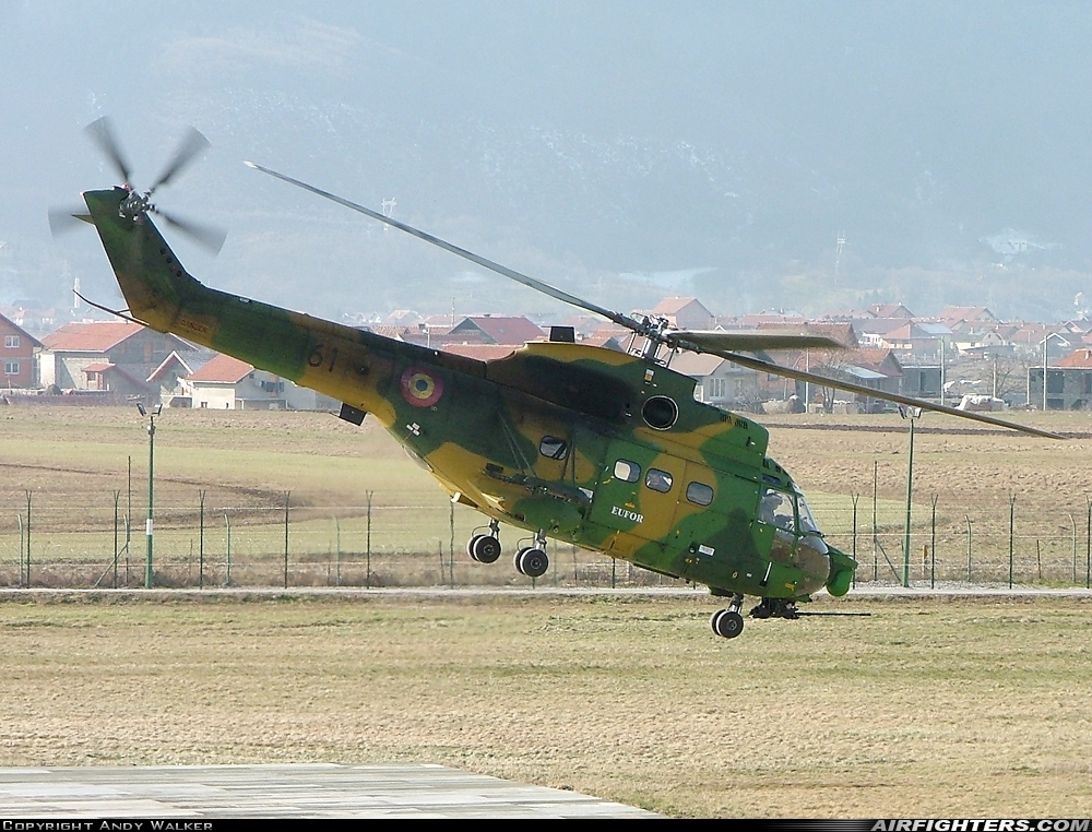 Romania - Air Force IAR-330L SOCAT 61 at Sarajevo - Butmir (SJJ / LQSA), Bosnia and Herzegovina