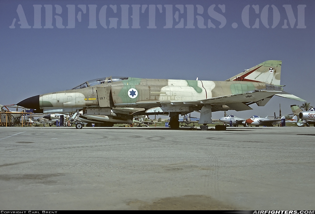 Israel - Air Force McDonnell Douglas F-4E Phantom II 187 at Beersheba - Hatzerim (LLHB), Israel