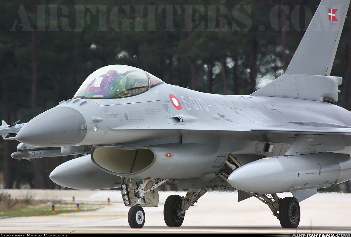 Denmark - Air Force General Dynamics F-16AM Fighting Falcon E-070 at Monte Real (BA5) (LPMR), Portugal