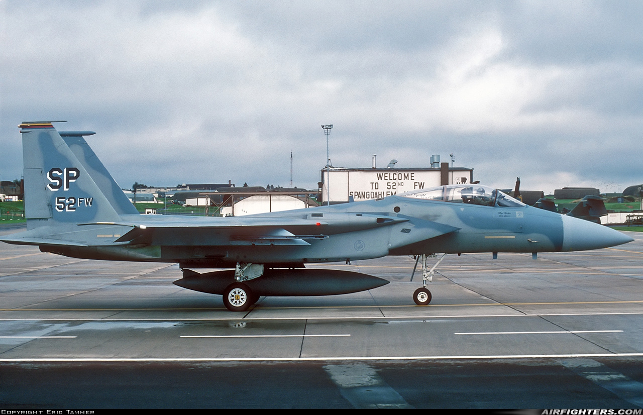 USA - Air Force McDonnell Douglas F-15C Eagle 84-0009 at Spangdahlem (SPM / ETAD), Germany