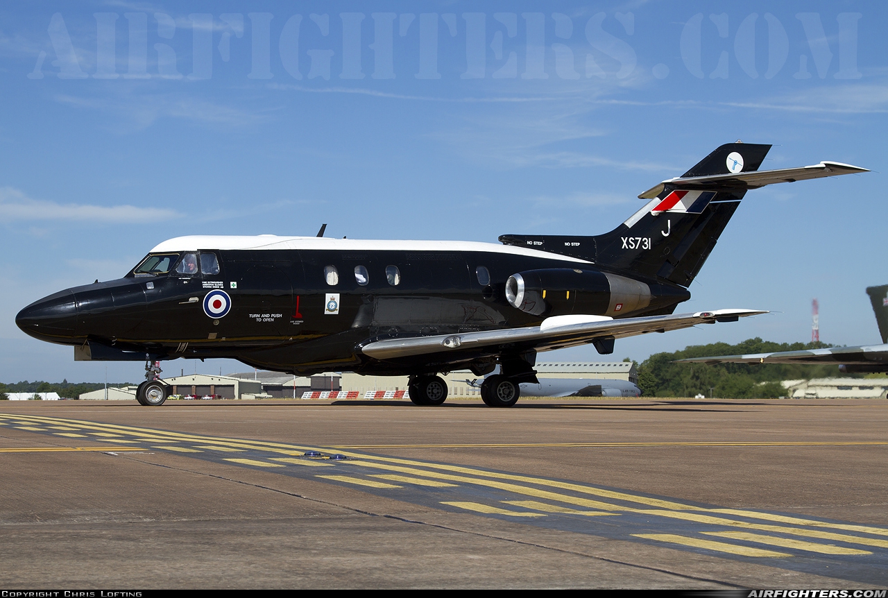 UK - Air Force Hawker Siddeley HS-125-2 Dominie T1 XS731 at Fairford (FFD / EGVA), UK