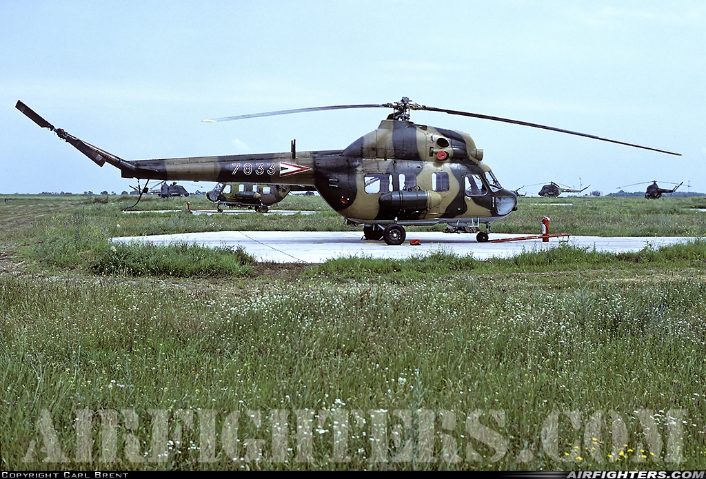 Hungary - Air Force Mil Mi-2 7833 at Szolnok (LHSN), Hungary